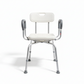 Aluminum Swivel Shower Chair with Armrest (KM3783L)