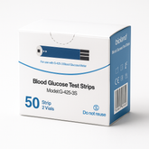 Blood Glucose Test Strips – 50 Strips – 2 Vials (100pcs)