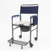 Four Wheel Shower Chair with Commode