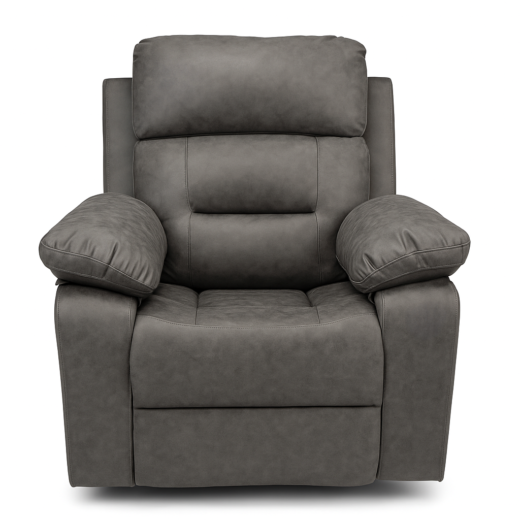 Kerae Gray Swivel Rocker Electric Recliner KM2037