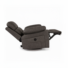 Kerae Gray Swivel Rocker Electric Recliner KM2037