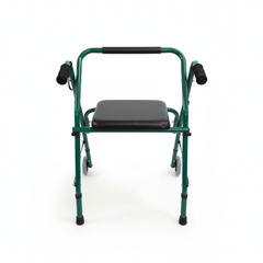 Adjustable Aluminum Folding Walker with Seat (KM4914L)
