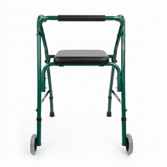 Adjustable Aluminum Folding Walker with Seat (KM4914L)