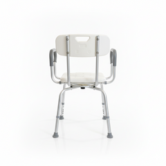 Aluminum Swivel Shower Chair with Armrest (KM3783L)