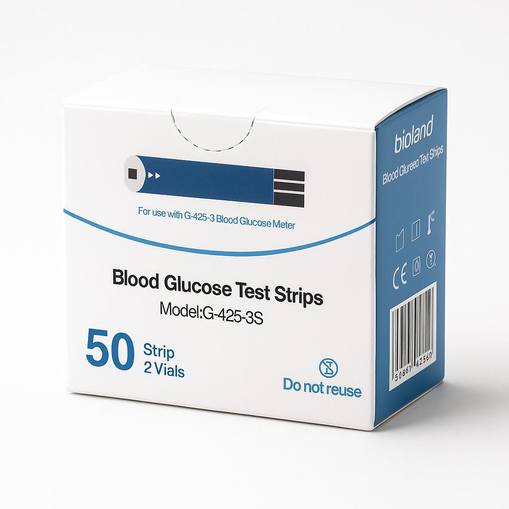Blood Glucose Test Strips – 50 Strips – 2 Vials (100pcs)