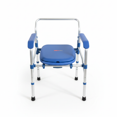 Commode Chair, Foggy Finish Aluminum Frame (KMB895B02LY)