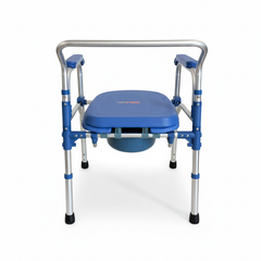 Commode Chair, Foggy Finish Aluminum Frame (KMB895B02LY)