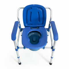 Commode Chair, Foggy Finish Aluminum Frame (KMB895B02LY)