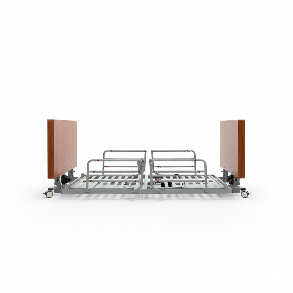 Five Function Foldable Ultra Low Hospital Bed (KM7M42CJ)