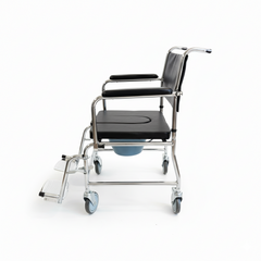 Aluminum Bariatric Bedside Commode/Showechair with Foot Rest (KM2695-51)