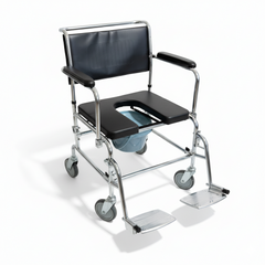 Aluminum Bariatric Bedside Commode/Showechair with Foot Rest (KM2695-51)