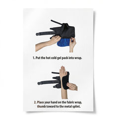 Kerae Wrist Ice Wrap with Gel Pack