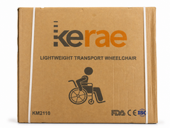 Kerae Lightweight Foldable Transport Wheelchair KM2110