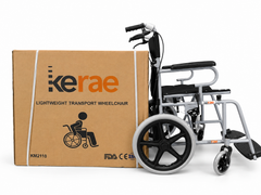 Kerae Lightweight Foldable Transport Wheelchair KM2110
