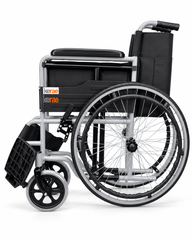 Kerae KM2112 Foldable Manual Wheelchair with Large Rear Wheels