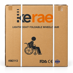 Kerae Lightweight Foldable Wheelchair - KM2113