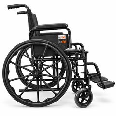 Kerae KM2114 Bariatric Wheelchair, Heavy-Duty Foldable