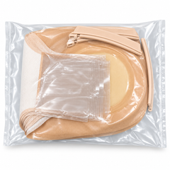 Kerae One-Piece Ostomy Bags – 12 Bags with 3 Closure Clips