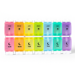 Pill Organizer AM/PM 14 Compartments