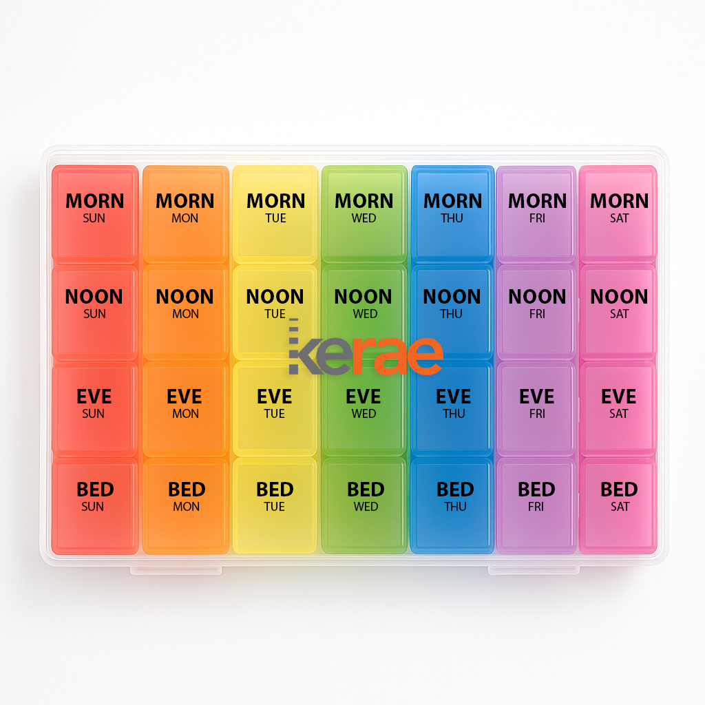 Pill Organizer 28-Slot Weekly
