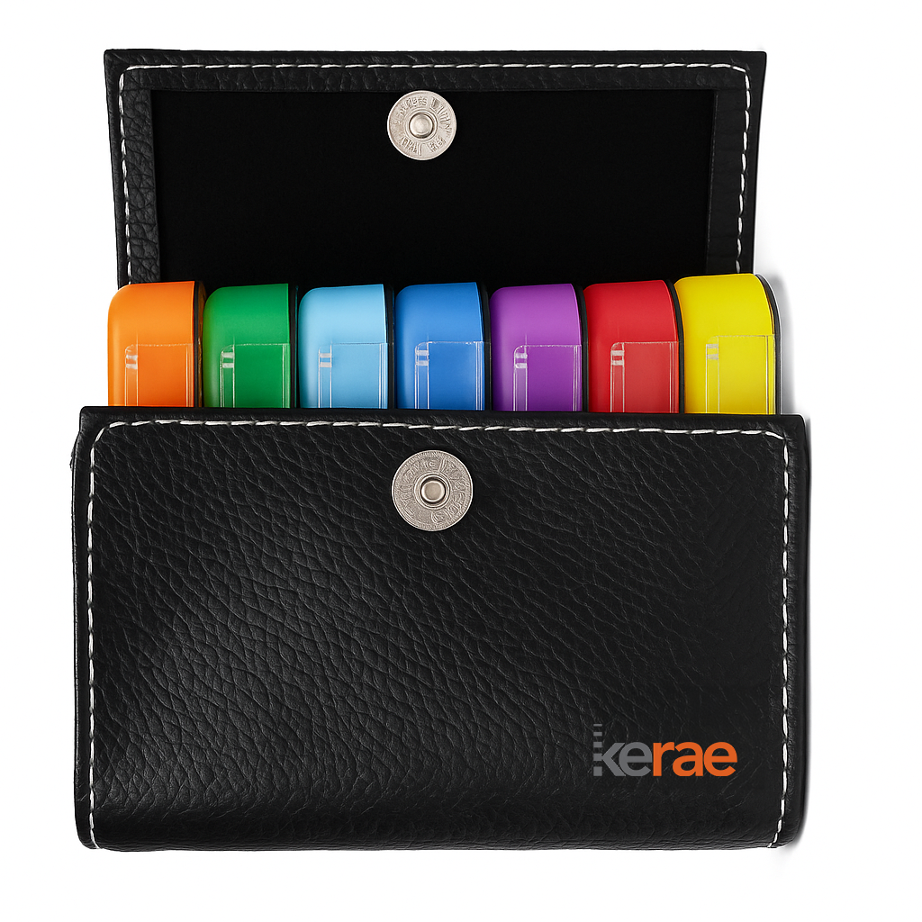 Travel Pill Organizer with Carrying Case