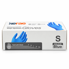 Kerae Blue Vinyl Synmax Exam Gloves