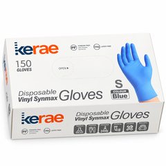 Kerae Blue Vinyl Synmax Exam Gloves
