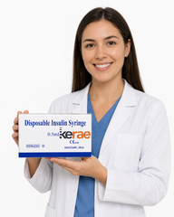 Kerae 0.5ml 30G 5/16"(8mm), Insulin Syringe, Pack of 100