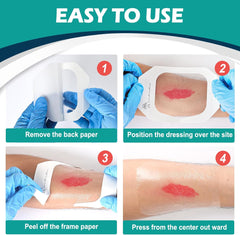 Transparent Pressure Ulcer Film IV Dressing (Tegaderm - 10cm x 12cm) (25 pack)