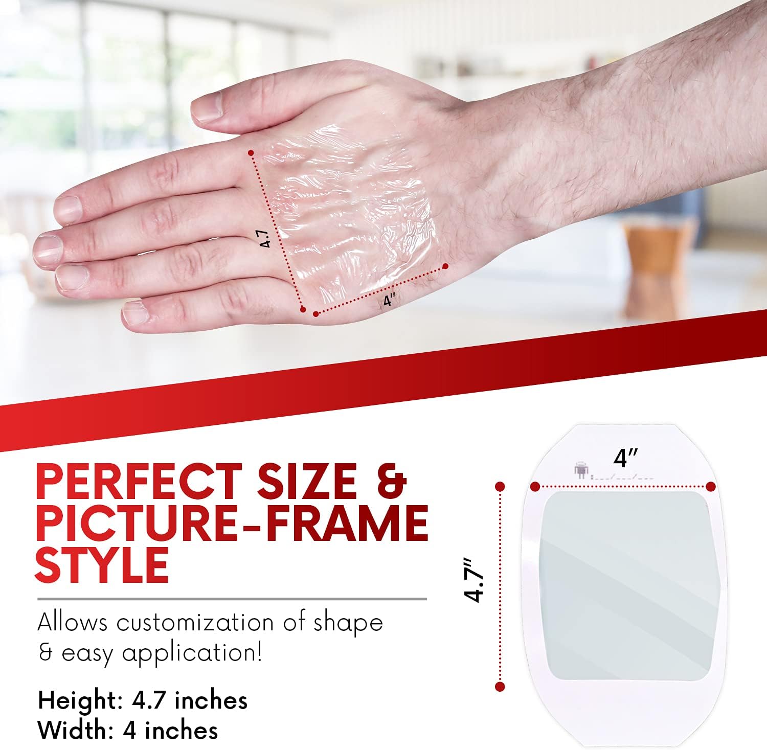 Transparent Pressure Ulcer Film IV Dressing (Tegaderm - 10cm x 12cm) (25 pack)