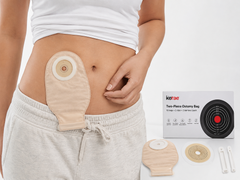 Kerae Two-Piece Ostomy Bag System, 10 Bags + 3 Barriers + 2 Clips per Pack