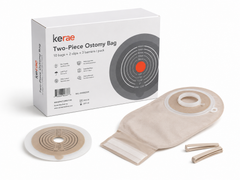 Kerae Two-Piece Ostomy Bag System, 10 Bags + 3 Barriers + 2 Clips per Pack