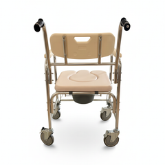 U-Seat Aluminum Commode Shower Chair with foot rest (KM2688L)