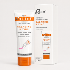 Kerae Calamine & Zinc Skin Protectant Ointment 4 oz Tubes, Pack of 4